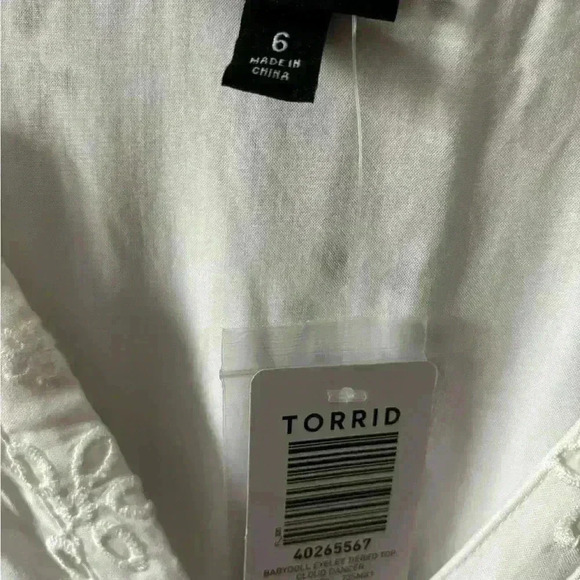 Torrid eyelet lace cover up sz 6 - Picture 5 of 7